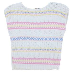 Vintage Women's Sleeveless Pullover Sweater L